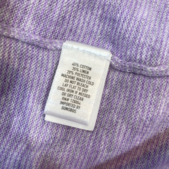 Bonobos Men’s Sweater Henley XL Cotton Linen Blend Lightweight EUC - Picture 8 of 10